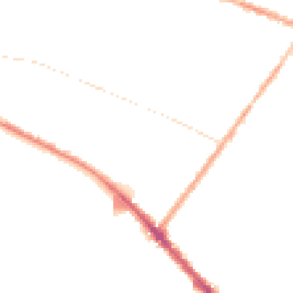 Night-time road noise heatmap for L15 0EN