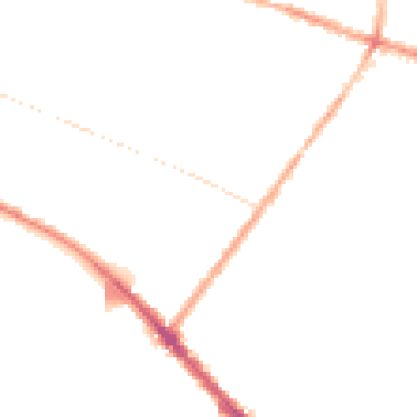 Night-time road noise heatmap for L15 0EP