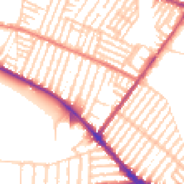 Daytime road noise heatmap for L15 0EW