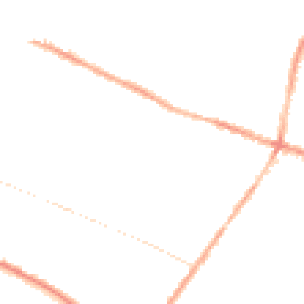 Night-time road noise heatmap for L15 1EN