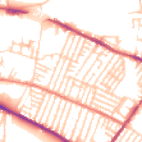 Daytime road noise heatmap for L15 1EU