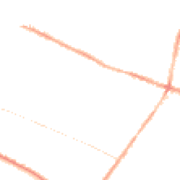 Night-time road noise heatmap for L15 1EW