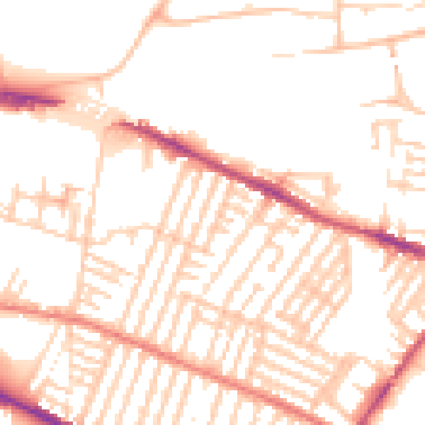 Daytime road noise heatmap for L15 1HF