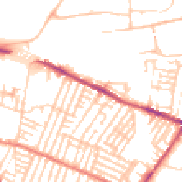 Daytime road noise heatmap for L15 1HL