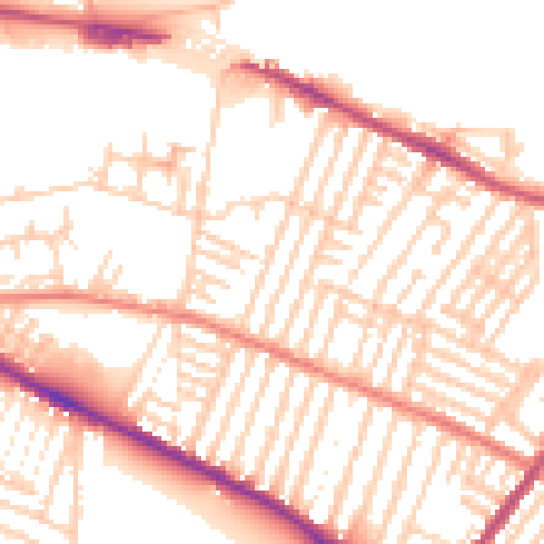 Daytime road noise heatmap for L15 2HZ