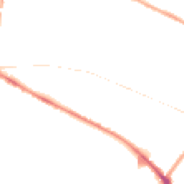 Night-time road noise heatmap for L15 2JB