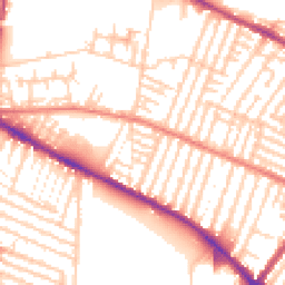 Daytime road noise heatmap for L15 2JD