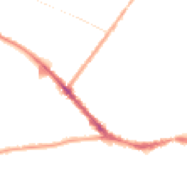 Night-time road noise heatmap for L15 3HH