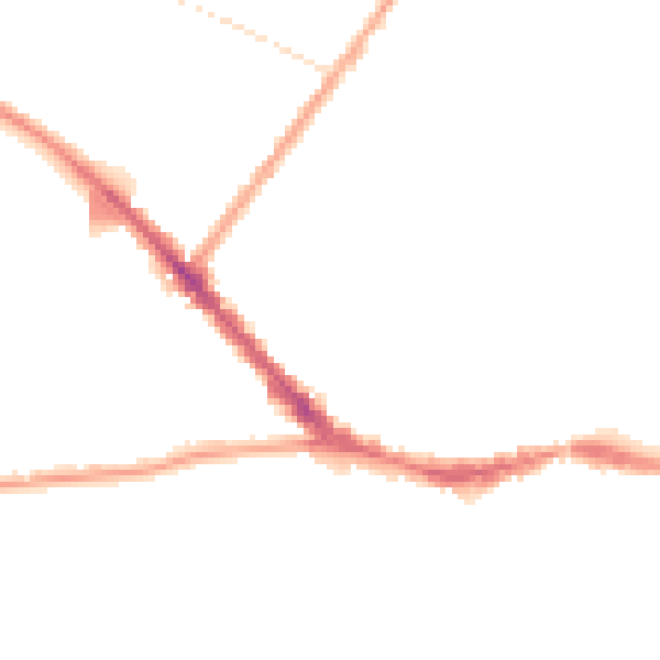 Night-time road noise heatmap for L15 3JE