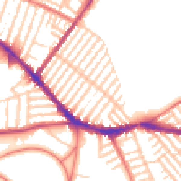 Daytime road noise heatmap for L15 3JZ