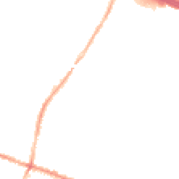 Night-time road noise heatmap for L15 4JA