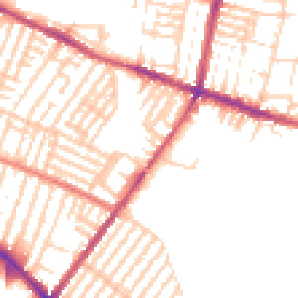 Daytime road noise heatmap for L15 4JP