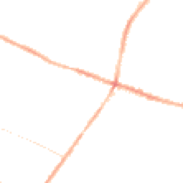 Night-time road noise heatmap for L15 4JX