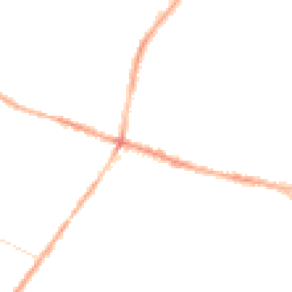 Night-time road noise heatmap for L15 4LG