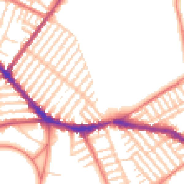 Daytime road noise heatmap for L15 5AL