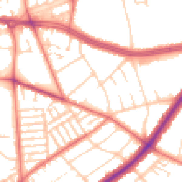 Daytime road noise heatmap for L15 6UN