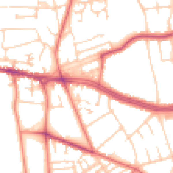 Daytime road noise heatmap for L15 6UU