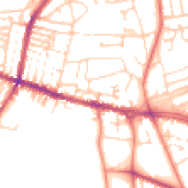 Daytime road noise heatmap for L15 8HS