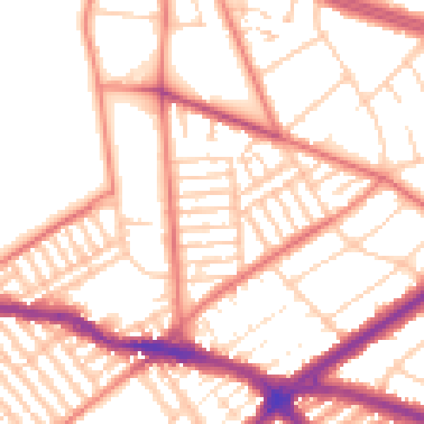 Daytime road noise heatmap for L15 9HL