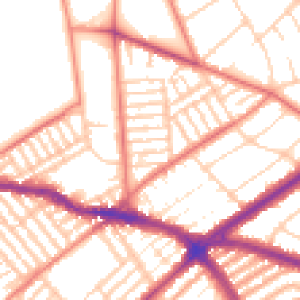 Daytime road noise heatmap for L15 9HP