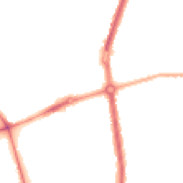 Night-time road noise heatmap for L20 0AE