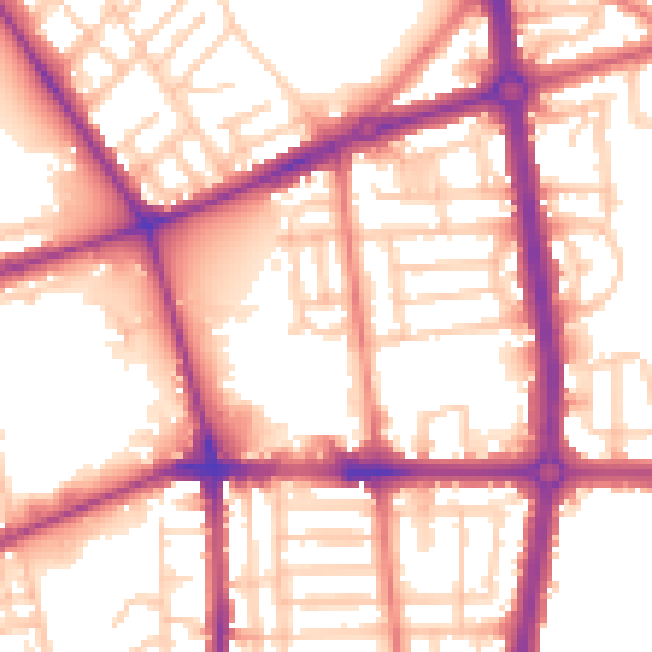 Daytime road noise heatmap for L20 0AN