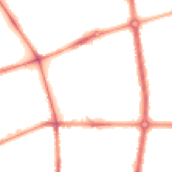 Night-time road noise heatmap for L20 0AN