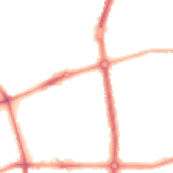 Night-time road noise heatmap for L20 0AR