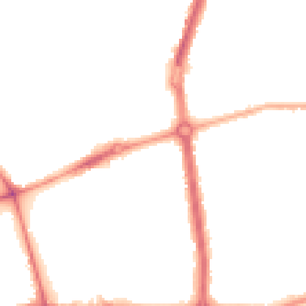 Night-time road noise heatmap for L20 0AT