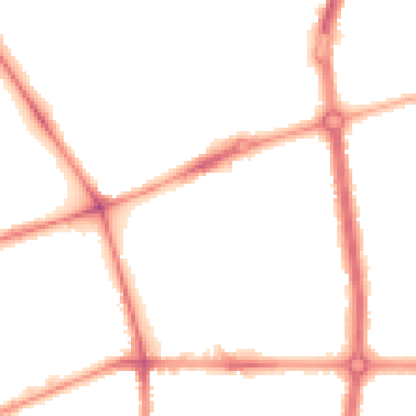 Night-time road noise heatmap for L20 0BB