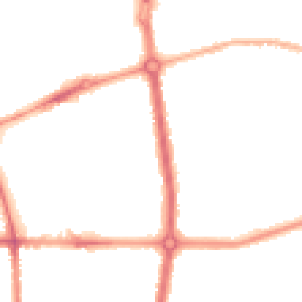 Night-time road noise heatmap for L20 0BE