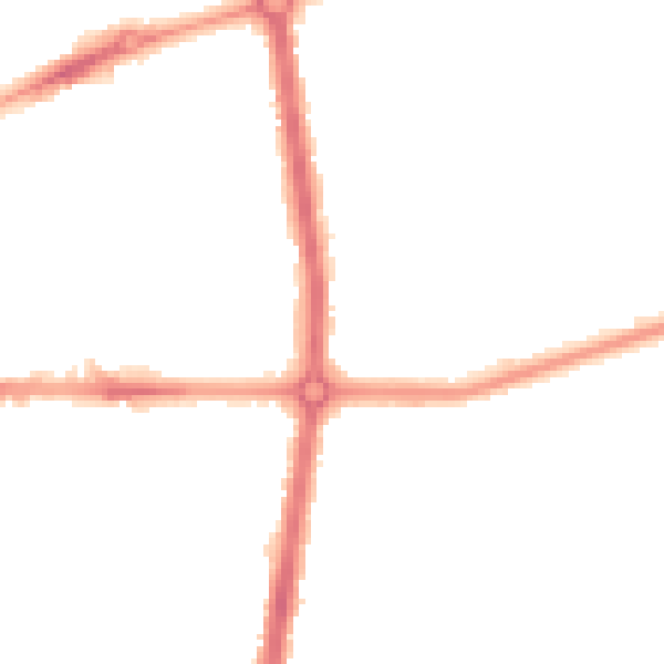 Night-time road noise heatmap for L20 0BR