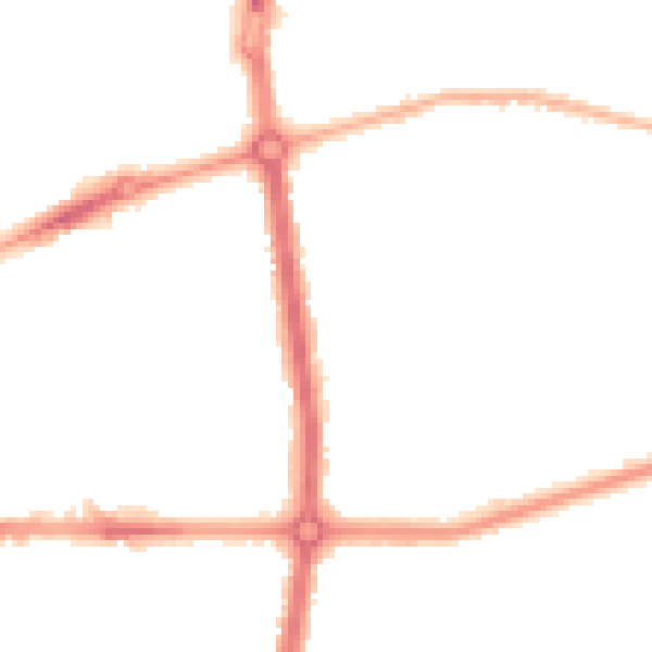 Night-time road noise heatmap for L20 0BX