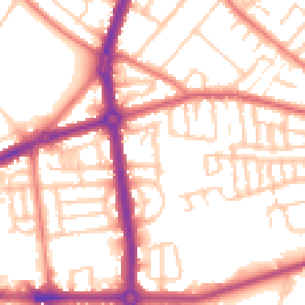 Daytime road noise heatmap for L20 0BY