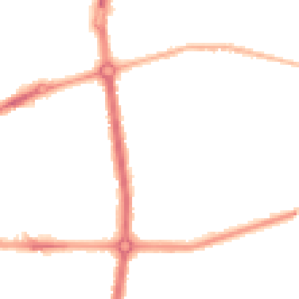Night-time road noise heatmap for L20 0DA