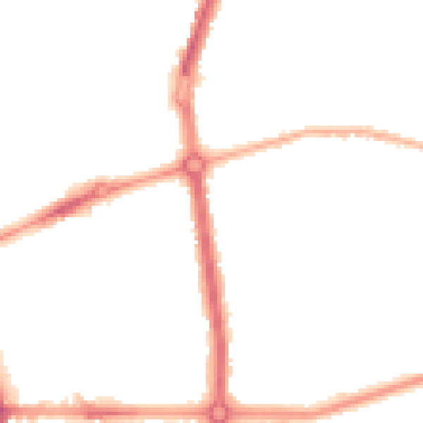 Night-time road noise heatmap for L20 0DG