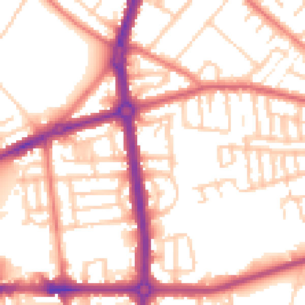 Daytime road noise heatmap for L20 0DH