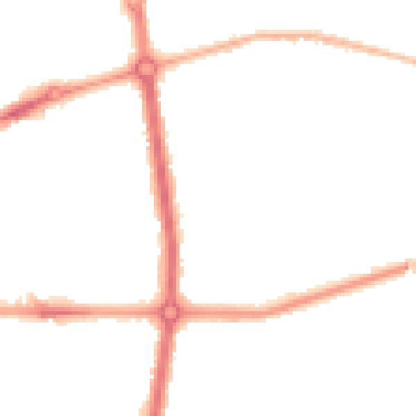 Night-time road noise heatmap for L20 0DN