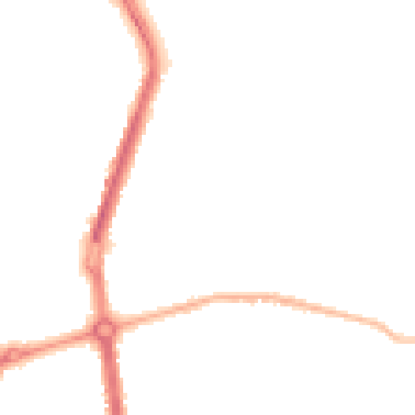 Night-time road noise heatmap for L20 0EE