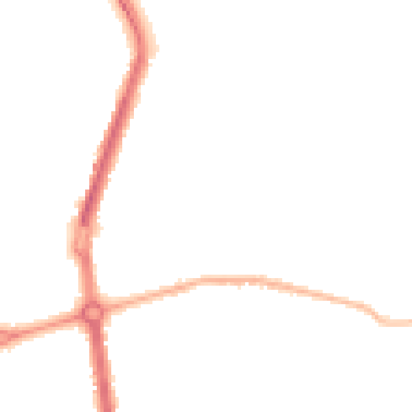 Night-time road noise heatmap for L20 0EF