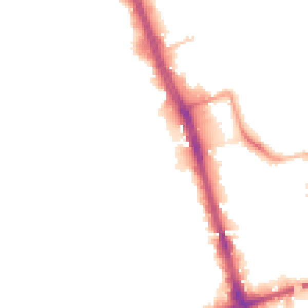 Night-time road noise heatmap for L20 1AF