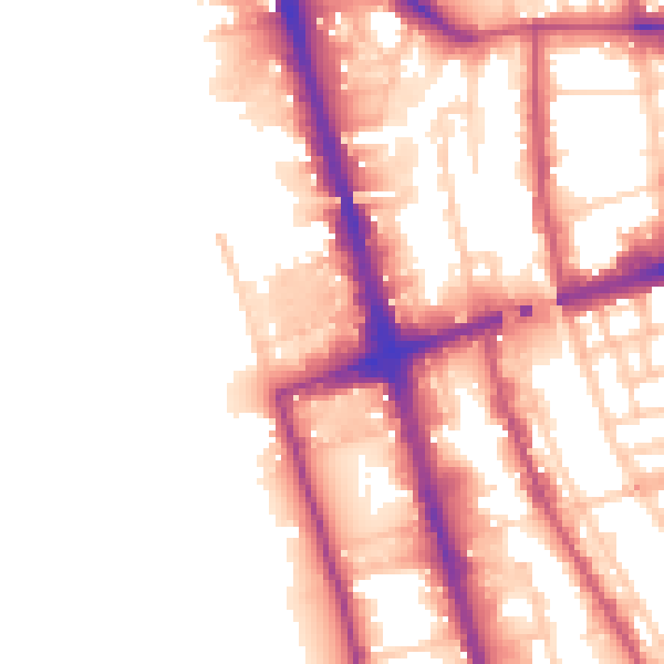 Daytime road noise heatmap for L20 1EE