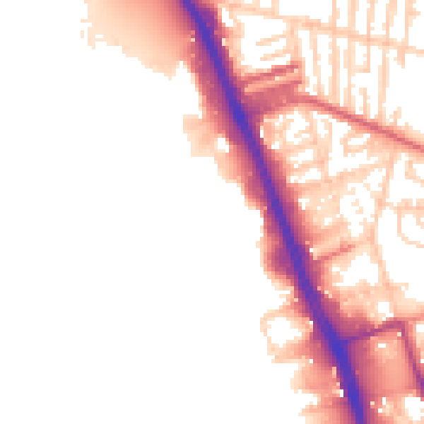 Daytime road noise heatmap for L20 1HA