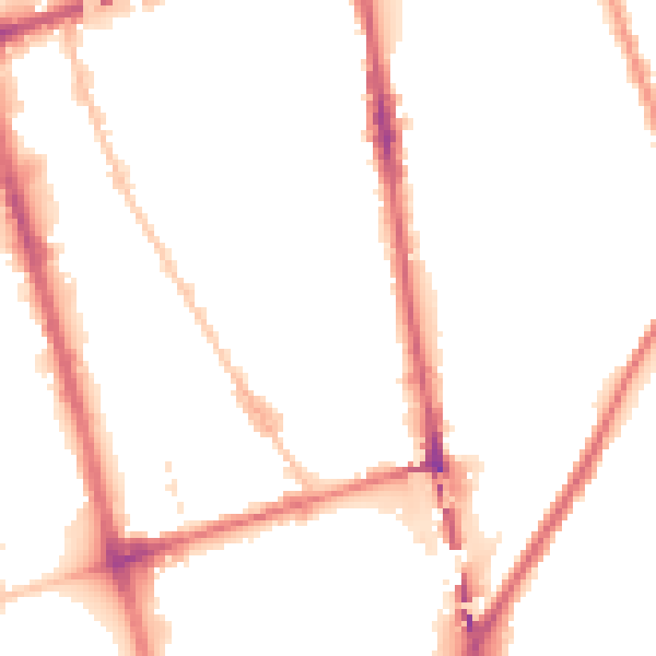 Night-time road noise heatmap for L20 2AT