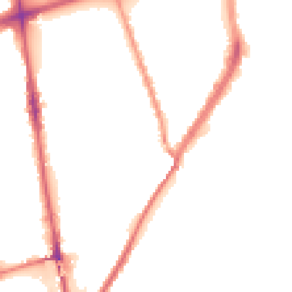 Night-time road noise heatmap for L20 2BX