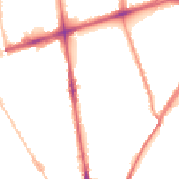 Night-time road noise heatmap for L20 2ED