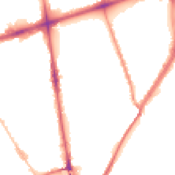 Night-time road noise heatmap for L20 2EE
