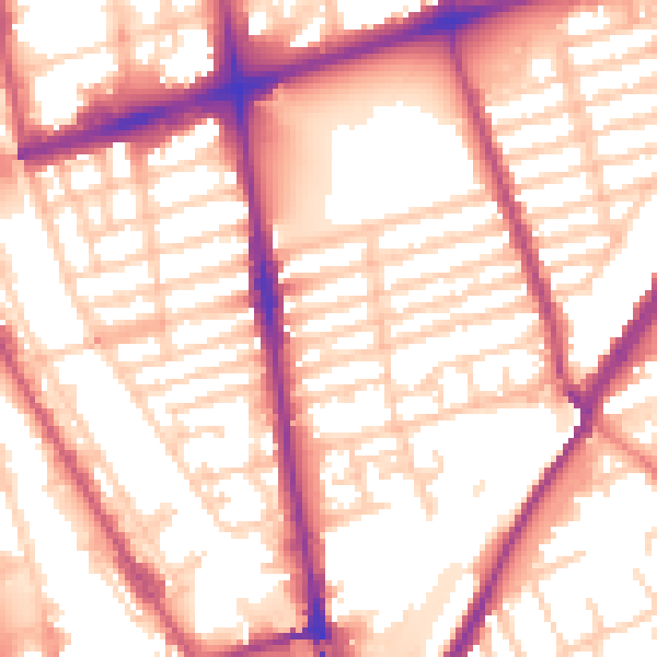 Daytime road noise heatmap for L20 2EJ