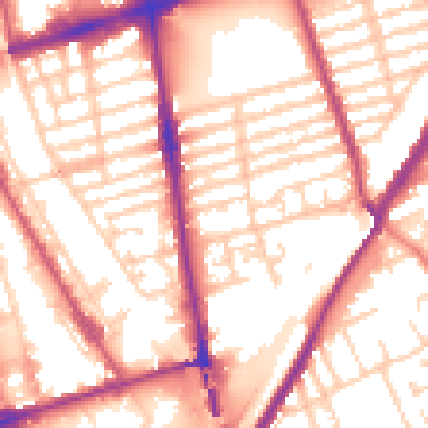 Daytime road noise heatmap for L20 2JA