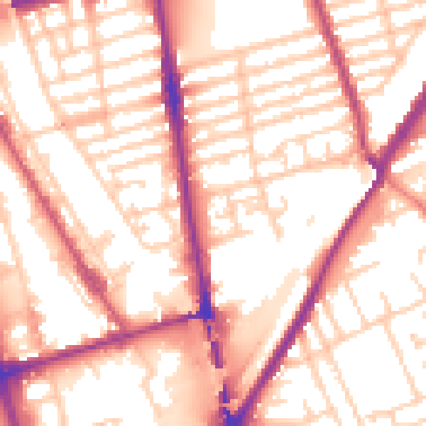 Daytime road noise heatmap for L20 2JL